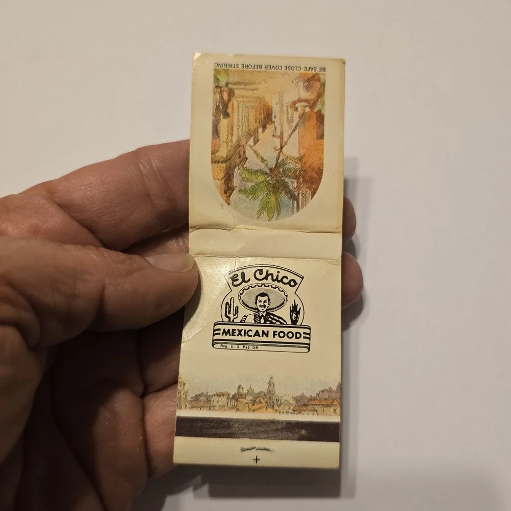 Vintage Matchbook‎ Cover El Chico Mexican Food Restaurant gmg unstruck